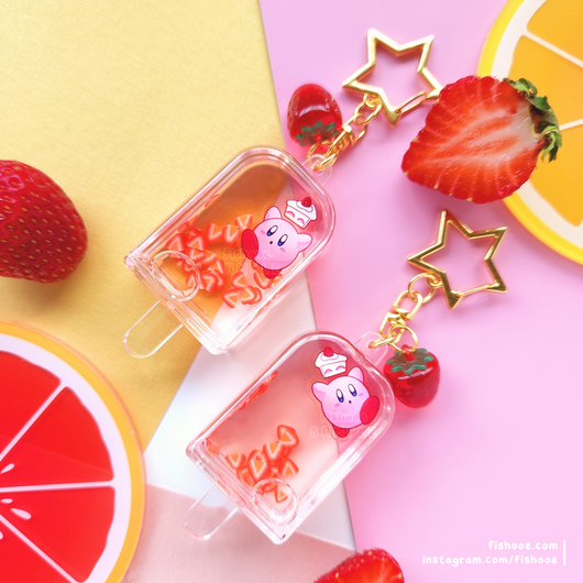 Kirby Popsicle Charm