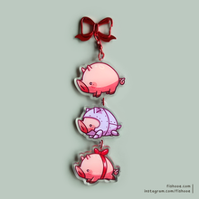Load image into Gallery viewer, Maple Pigs Linking Acrylic Charms
