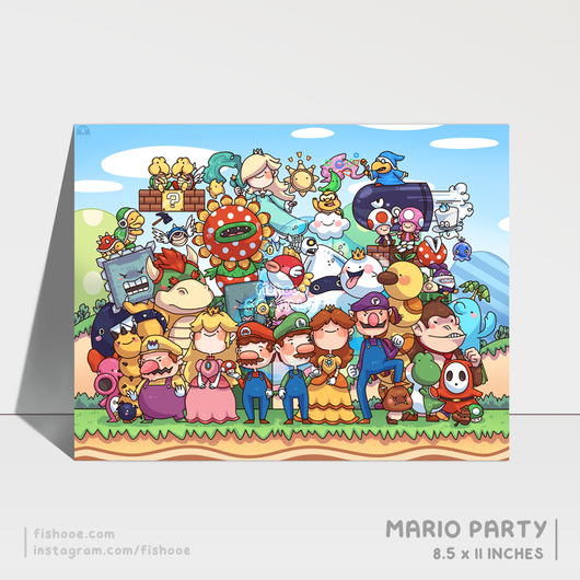 Mario's Party Print