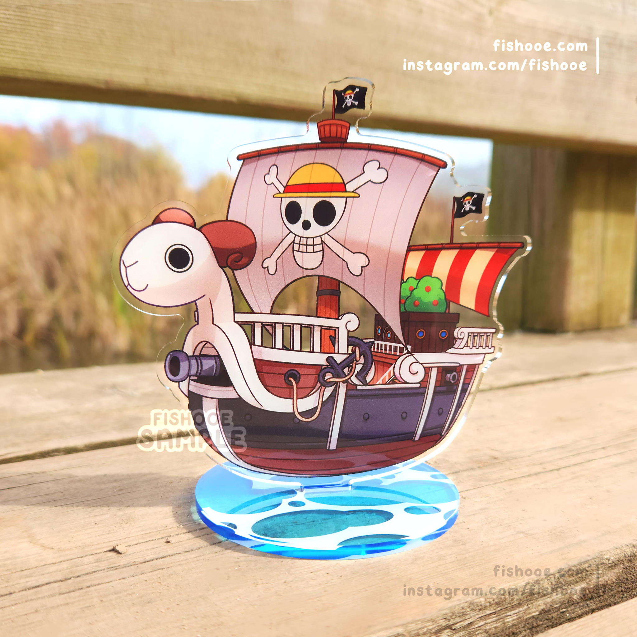 Straw Hats Set Sail Acrylic Standees | Fishooe – fishooe