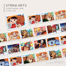 Load image into Gallery viewer, Straw Hats Pirate Stamp Washi
