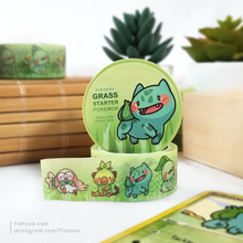 Load image into Gallery viewer, PKMN Grass Starters Washi Tape
