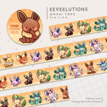 Load image into Gallery viewer, PKMN Eeveelutions Washi Tape
