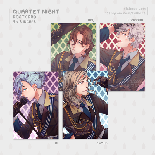 UtaPri Quartet Night Postcards
