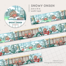 Load image into Gallery viewer, Snowy Onsen Washi Tape
