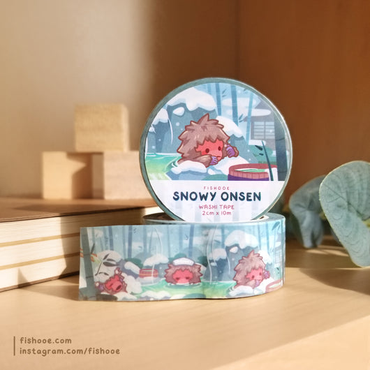 Snowy Onsen Washi Tape