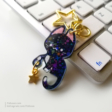 Load image into Gallery viewer, Star Catcher Cat Holographic Charm
