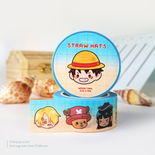 Load image into Gallery viewer, Straw Hats Washi Tape
