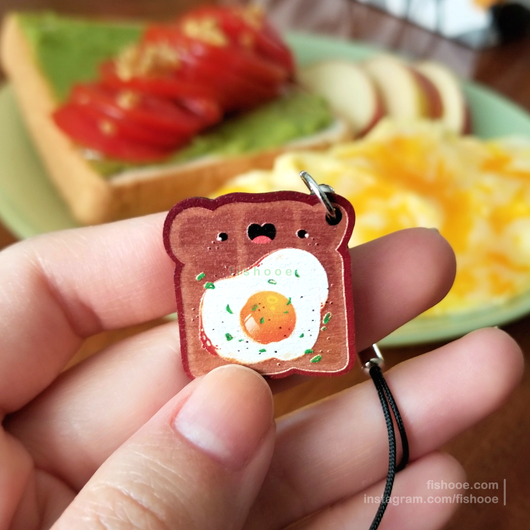 Toast Wooden Charms