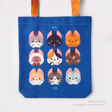 Load image into Gallery viewer, Cats Canvas Tote Bags
