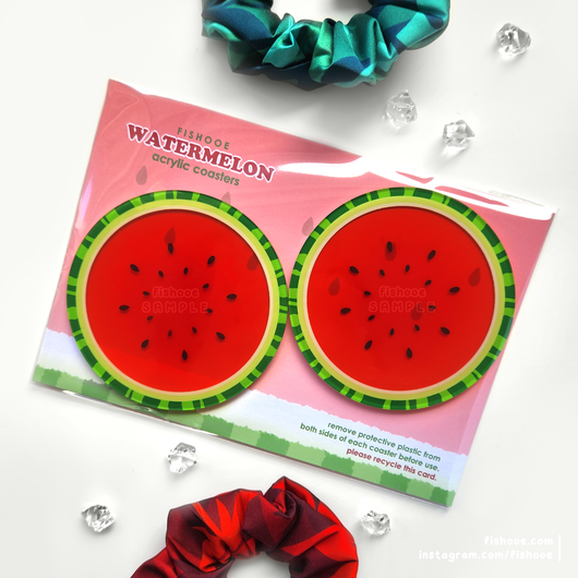 Watermelon Acrylic Coasters