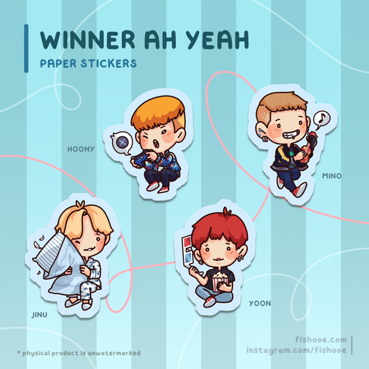 WINNER Ah Yeah Sticker Set [4pc]